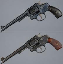 Two Smith & Wesson .38 Military & Police Target Revolvers