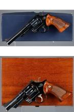 Two Smith & Wesson Model 25 Double Action Revolvers