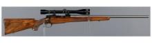 Vic Olson Built Pre-64 Winchester Model 70 Rifle with Scope