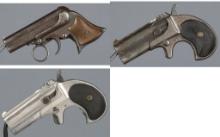 Three Remington Pocket Pistols