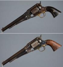 Two Remington New Model Army Percussion Revolvers