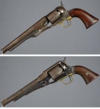 Two Civil War U.S. Contract Percussion Revolvers