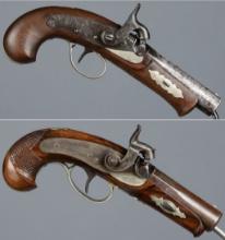 Two Henry Deringer Pattern Percussion Pistols