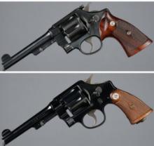 Two Smith & Wesson Model 1917 Double Action Revolvers