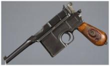 German Mauser C96 "Bolo Red 9" Broomhandle Semi-Automatic Pistol