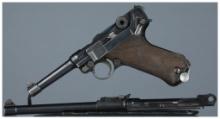 "1920/1915" Dual Date DWM Luger Pistol with Barreled Extension