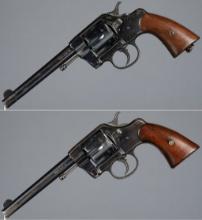 Two U.S. Army Double Action Revolvers