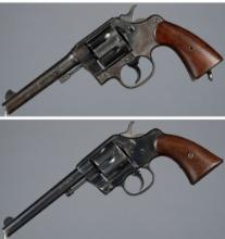 Two U.S. Army Colt Double Action Revolvers