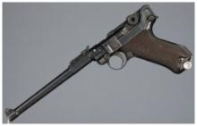 World War I German DWM "1915" Date Artillery Luger Pistol