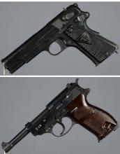 Two WWII German Military Pistols with Holsters