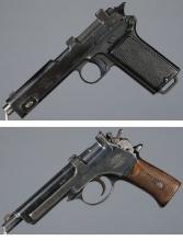 Two Austro-Hungarian Military Steyr Semi-Automatic Pistols