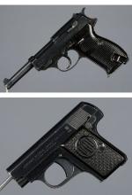 Two World War II Era European Semi-Automatic Pistols