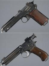 Two Austro-Hungarian Military Steyr Semi-Automatic Pistols