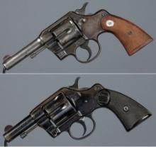 Two Colt Double Action Revolvers