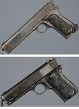 Two Colt Semi-Automatic Pistols in .38 ACP