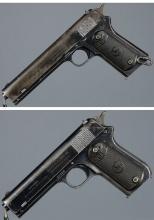 Two Colt Semi-Automatic Pistols in .38 ACP