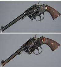 Two Colt Double Action Target Revolvers