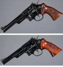 Two Smith & Wesson N-Frame Double Action Revolvers