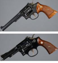 Two Smith & Wesson K-22 Double Action Revolvers