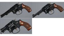 Three Smith & Wesson .32 Hand Ejector Pre-Model 30 Revolvers