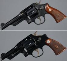 Two Smith & Wesson N-Frame Double Action Revolvers