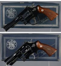 Two Smith & Wesson Double Action Revolvers with Boxes