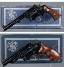 Two Smith & Wesson Double Action Revolvers