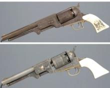 Two Highly Embellished Colt Pattern Percussion Revolvers