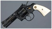 Engraved and Gold Inlaid Colt Python Double Action Revolver