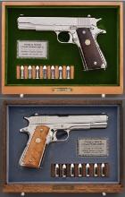 Pair of Cased World War II Commemorative Colt 1911A1 Pistols