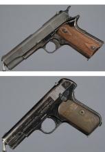 Two Colt Semi-Automatic Pistols