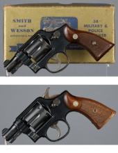 Two Smith & Wesson .38 Military & Police Double Action Revolvers