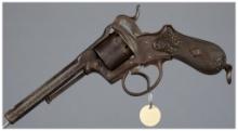 Serial No. 1 Unmarked European Double Action Pinfire Revolver