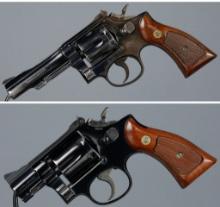 Two Smith & Wesson Double Action Revolvers