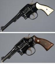 Two Smith & Wesson Model 10-5 Double Action Revolvers