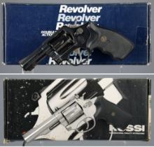 Two Double Action Revolvers with Boxes