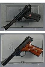 Two Semi-Automatic Pistols with Cases