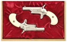 Cased Pair of Colt Fourth Model Single Shot Derringers