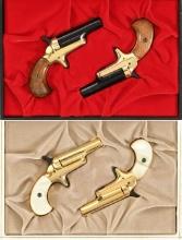 Two Cased Consecutive Pairs of Colt Fourth Model Derringers