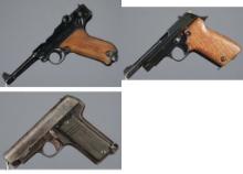 Three Semi-Automatic Pistols