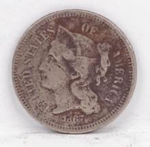 1867 3 Cent Piece