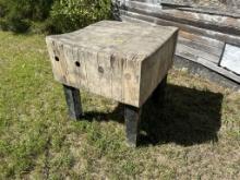 Antique Butcher Block