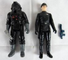 Vintage 1980 Star Wars ESB Imperial Commander & Tie Fighter Pilot Complete