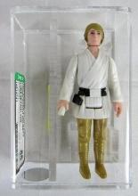 Vintage 1977 Star Wars Kenner Luke Skywalker Brown Hair/ Dark Pants RARE AFA 85 NM+