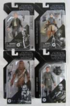 Lot (4) Star Wars Black Series 6" Action Figures MOC. Leia, Chewy ++