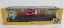 M2 Machines 1:64 Diecast 1957 Dodge 700 COE Semi Hauler w/ 1969 Charger Daytona