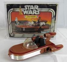 Vintage 1977 Kenner Star Wars Landspeeder Complete in Orig. Box w/ Acrylic Case!