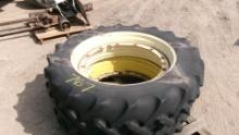 2-380 / 80R  / 38" on JOHN DEERE 12 HOLE STEP UP RIMS