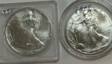 United States 1oz Eagle Dollars (2)