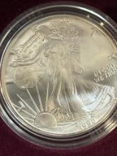 1990 Liberty American Eagle Silver Dollar in Box